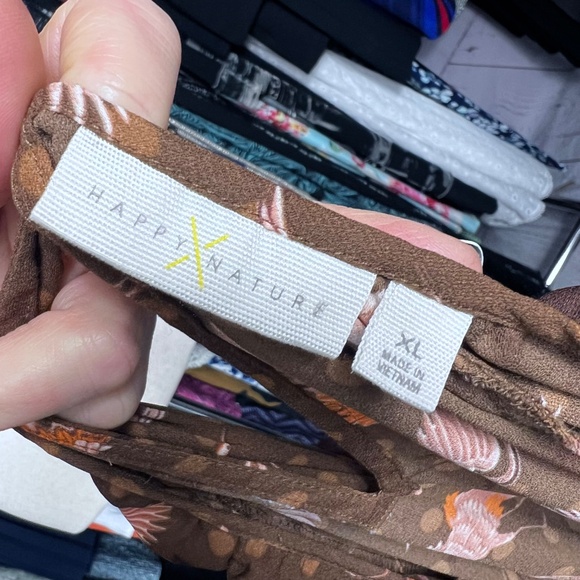 NWOT |•HAPPY X NATURE•| Stand Out Nature Featured Dress 100% Recycled Size XL - Picture 14 of 16